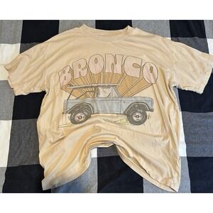 Women's American Eagle Ford Bronco Short Sleeve T Shirt Size XS Oversized Shirt